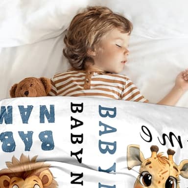 Ship Next Day, Custom Name Blanket - Printed in USA, Personalized Baby Blankets for Girls, Baby Blanket with Name, Ultra-Soft Cozy Fleece Blankets, Gifts for Boys & Girls Kids Teen Girl New Mom - Image 3