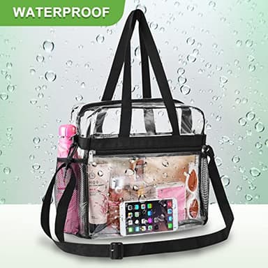Oraben Clear Bag for Stadium Events 12x6x12 Clear Tote Bag for Women Sports Fan Tote Transparent Lunch Bag for Work Concert - Image 7