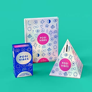 Chronicle Books Posi Vibes Fortune-Telling Dice, Multicolor - Image 5