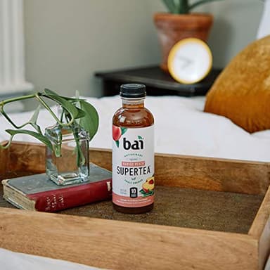 Bai Iced Tea, Narino Peach, Antioxidant Infused Supertea, Crafted with Real Tea (Black Tea, White Tea), 18 Fluid Ounce Bottles, 12 count - Image 10