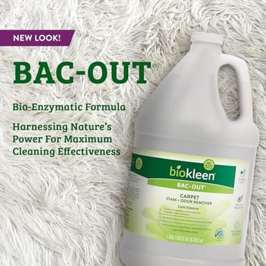 Biokleen Bac-Out Enzyme Stain & Odor Remover - 128 Ounces - Destroys Stains & Odors Safely, for Pet Stains, Laundry, Diapers, Wine, Carpets, & More, Eco-Friendly, Non-Toxic - Image 3