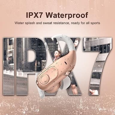 Wireless Earbuds Bluetooth Headphones 130Hrs Playtime with 2500mAh Wireless Charging Case LED Diaplay Hi-Fi Waterproof Over Ear Earphones for Sports Running Workout Gaming - Image 8