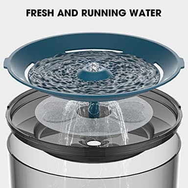 DEEIPET 8 Packs Cat Water Fountain Food Grade Replacement Filters & Sponges for 74oz, 135oz Automatic Pet Fountain Dog Water Dispenser - Image 6