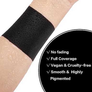 BADCOLOR Black Cream-Blendable Face Body Paint Stick for Adults Children Eye Black Softball Football Baseball Sports , Non-Toxic Hypoallergenic for Halloween SFX Makeup Cosplay Joker Costume Parties - Image 4