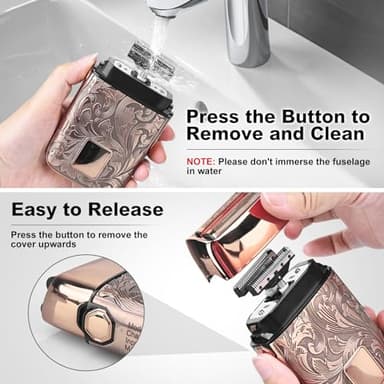 Ufree Foil Shavers Electric Razor for Men, Beard Trimmer Grooming Shaving Kit, Hair Trimmer, Cordless Head Shavers for Bald Men Barber Clippers, Birthday Gifts for Him - Image 5