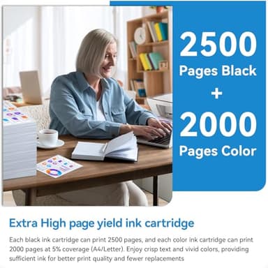 962XL Ink Cartridges Combo Pack Compatible for HP 962 962XL Ink Cartridges Combo Pack Compatible for HP Officejet Pro 9015e 9018e 9010 9025e 9015 9020 9018 Printer, 1 Black 3 Color - Image 4