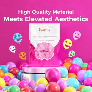Bezente Pastel Pink Latex Party Balloons - 100 Pack 12 inch Round Helium Light Pink Bridal Pink Balloons for Wedding Bridal Shower Gender Reveal Birthday Party Decoration - Image 6
