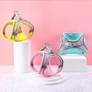 HIPVMES Cat Harness and Leash Set Soft Adjustable Escape Proof Cat Leash Breathable Comfortable Vest Easy to Wear Kitten/Small Dogs Harness for Outdoor Walking Yellow XS - Image 4