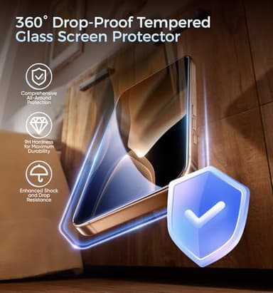 MAGIC JOHN 3rd Gen Upgraded for iPhone 16ProMax Privacy Screen Protector 6.9 Inch,25°Anti-Spy Screen,Shockproof Tempered Glass,Auto Dust-Removal,Bubble Free,Easy Installation,2 Pack - Image 6