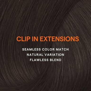 Full Shine 28 Inch Clip in Hair Extensions Real Human Hair Dark Brown Clip in Extensions Brown Real Hair Extensions Clip ins for Women Triple Weft Invisible 7 Pcs 150 G - Image 9