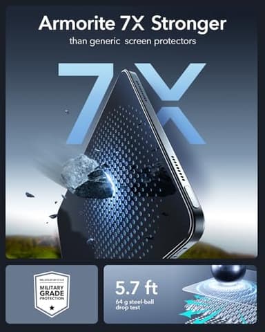 ESR 2 Pack Armorite Screen Protector for iPad A16 11th/10th Generation (11 Inch/10.9, 2025/2022), 9H Hardness Tempered Glass Film with UltraFit Tray, Military Grade, HD Clarity, Dust & Bubble Free - Image 6