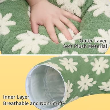 Pesen Cat Tunnel Bed with Soft Cushion, Cat Toys for Indoor Cats Enhance Bonding Between Pets and Owners, Encourage Exploration, and Satisfy Natural Instincts for Kittens, Dogs, and Rabbits - Image 6