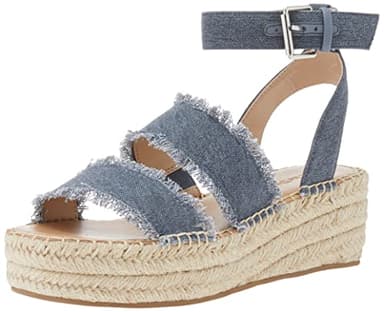 The Drop Women's Listilla Espadrille Wedge Sandal, Chambray, 8.5 - Image 1