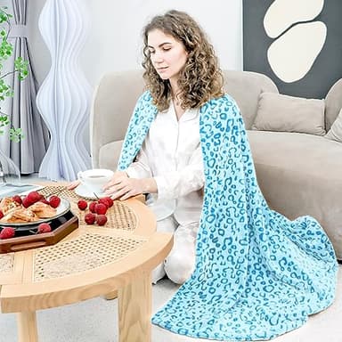ZHIKU Warm Blanket Throw Soft Fleece Blankets Throw Blanket Lightweight 40"x50" - Image 6
