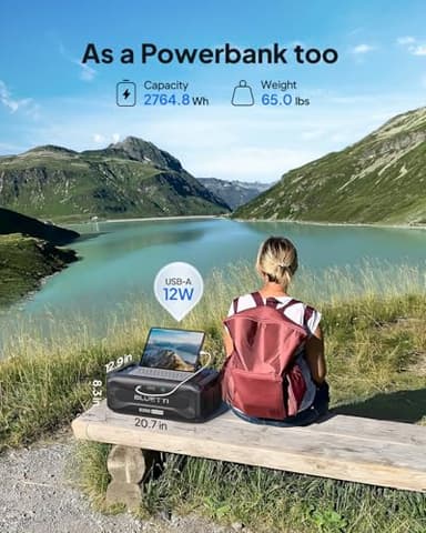 BLUETTI B300K Expansion Battery, 2764.8Wh LiFePO4 Battery Pack for Power Station AC200L AC300 AC500 AC200MAX, Extra Battery for Home, Emergency, Road Trip - Image 2