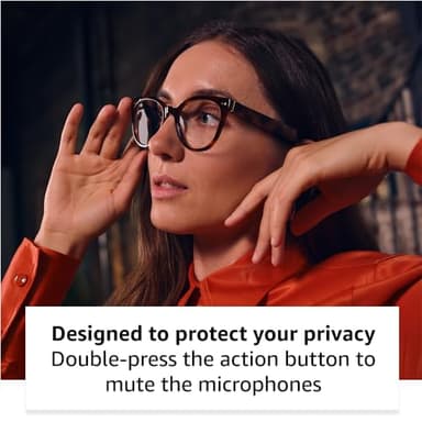 Amazon Echo Frames (newest model) + Echo Spot (newest model), Smart Glasses with Alexa, Cat Eye frames in Brown Tortoise with prescription ready lenses - Image 5