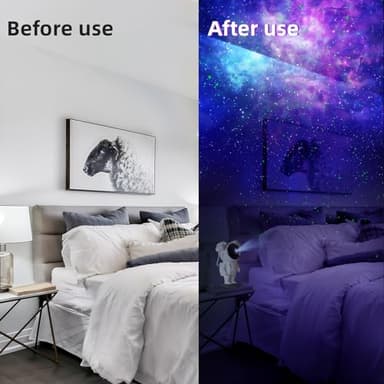 kathluce Galaxy Projector, Tiktok Astronaut Nebula Night Lights, Remote Control Timing and 360°Rotation Magnetic Head,Star Lights for Bedroom,Gaming Room Decor - Image 5