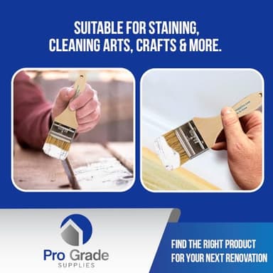 Pro Grade - Chip Paint Brushes - 36-Pack - 2 Inch Chip Brush for Paints, Stains, Varnishes, Glues, & Gesso - Image 3