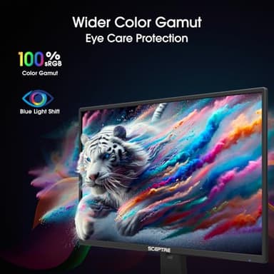 Sceptre Nw 27-inch 100Hz Gaming Monitor HDMI x2 VGA Build-in Speakers, Machine Black 2025 - Image 3