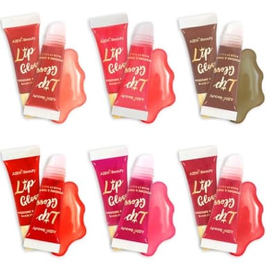 AZEN 24 Pack Lip Gloss Set, Color Lip Oil for Dry Cracked Lips Moisturizing Hydrating Nourishing with Vitamin E - Image 3