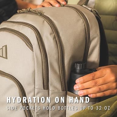 adidas Prime Backpack for Work, Travel Bag for Women and Men with Padded Compartment for Laptop, Carbon Grey/Rose Gold/2, One Size - Image 7