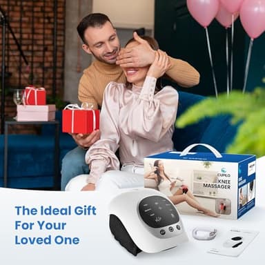 CuPiLo Knee Massager with Heat - HSA Eligible,Heating and Vibrating Pain Relief Knee Massager for Arthritis,Swelling Stiff Joints and Muscles Injuries,Ideal Gift for Her,Him - Image 8