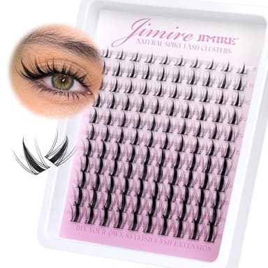 Fairy Lash Clusters Natural Look Manga Eyelash Clusters Wispy D-Curly Cluster Eyelash Extensions 110 Pcs 8-16MM Wispy Individual Lashes Wet-Look Lash Extension with Invisible Lash Band - Image 7