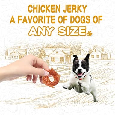 PAWUP Chicken Jerky Dog Treats, Natural Dog Chicken Jerky Treats w/Taurine, Training Treats, 12.5 oz - Image 8