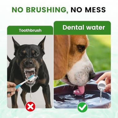 Dog Breath Freshener – Enzymatic Dog Dental Water Additive for Teeth Claning – Freshens Breath & Reduces Tartar – Easy Mouthwash Cleaner for Teeth & Gums – No Brushing Needed, Uncented, 16oz - Image 4