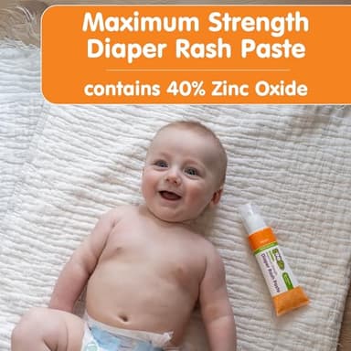 Boogie Diaper Rash Paste, Maximum Strength 40% Zinc Oxide, Mess-Free Applicator, Soothes Baby Bum, Diaper Bag Essential, 4oz - Image 2