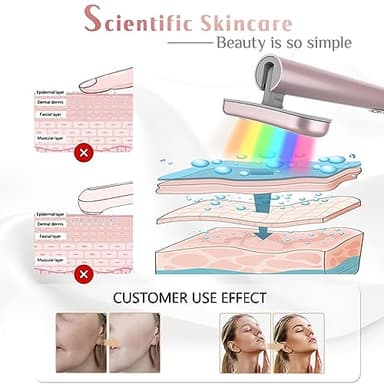 Red-Light-Therapy-for-Face, 7 in 1 LED Light Therapy Eye Equipment for Skin Care at Home Red Light Therapy Face Massager Skin Rejuvenation Light - Image 5