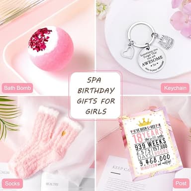 Jumway Birthday Gift Box for 18th Girls - Elegant Coming-of-Age Care Package with 'Sweet 18' Cup, Rose Gold Mirror, Spa Gifts Set - Perfect 18th Birthday Gifts for Daughter, Sister, Teen - Image 6