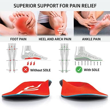 SOLE Active Medium Shoe Insoles - Men's Size 8/Women's Size 10 - Image 2