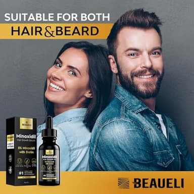 Minoxidil for Men, Minoxidil for Men Beard Growth Kit, Minoxidil for Women Hair Growth Kit, Hair Regrowth for Men, Beard Growth Serum, Minoxidil 5 Percent (Black) - Image 6