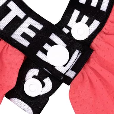 CuteBone Two Piece Dog Sports Dress Athleisure Puppy Fluorescent Red Skirt Lightweight Small Dogs Girl Clothes Cat Apparel SPS08XS - Image 5