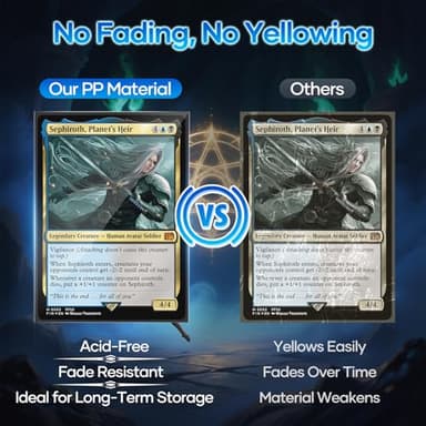 500 Counts Black Card Sleeves, Matte Card Sleeve Deck Card Protectors, Trading Card Sleeves Fit for MTG, TCG and Sports Cards - Image 4