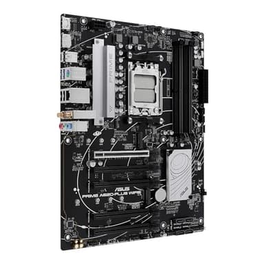 ASUS Prime A620-PLUS WIFI6 AMD A620 AM5 ATX Motherboard, DDR5, PCIe 4.0, Dual M.2 Slots, WiFi 6, DisplayPort/HDMI™, Rear & Front USB 5Gbps Type-C, SATA 6 Gbps, Two-Way AI Noise Cancelation, Aura Sync - Image 2