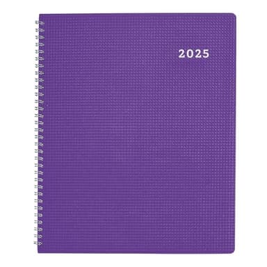 Brownline® 2025 DuraFlex Weekly Planner, Appointment Book, 12 Months, January to December, Twin-Wire Binding, 11" x 8.5", Purple (CB950V.PUR-25) - Image 3