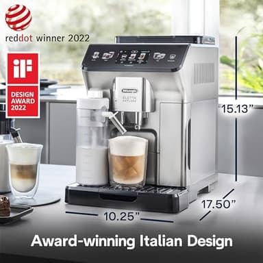 De'Longhi Eletta Explore Espresso Machine with Cold Brew, Hot & Cold Milk Frother - 50+ Recipes, Built in Grinder, User Profiles, Smartphone Compatible with Bean Adapt Technology for Ideal Extraction - Image 9