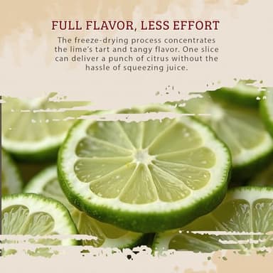 52USA Freeze Dried Lime – 3oz – Naturally Preserved, Intense Flavor, Perfect for Cooking, Drinks, and Snacks – No Added Sugar or Preservatives - Image 6