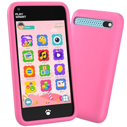 MOMILLA Kids Toys Smart Phone, Girls Toys with 3.97" Touchscreen Phone, Birthday Gift for Kids Age 3-12, Toddler Toys Learning Smartphone, 16 GB Storage Cell Phone with Front Camera (No Dual Camera) - Image 1