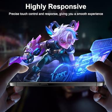 Esanik [2+2 Pack for iPhone 16 Privacy Screen Protector – Anti-Spy Tempered Glass & Camera Lens Cover, Military-Grade 9H Hardness, Anti-Scratch, Flawless Fit Tray - Image 6