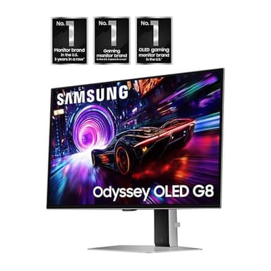 SAMSUNG 27-inch Odyssey QD-OLED G8 (G81SF), 4K, 240Hz, Gaming Monitor, 0.03ms Response Time, DisplayHDR True Black 400, AMD FreeSync™ Premium Pro, Ergonomic Stand, LS27FG810SNXZA, 2025 - Image 3