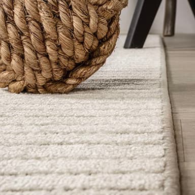 JONATHAN Y Hallie High-Low Curve Ivory/Cream Indoor/Outdoor Area Rug, 12x15, Minimalist, Pet Friendly, Non-Shedding, Stain Resistant, Hose-Washable for Backyard, Patio, Porch (SCN100B-15) - Image 7