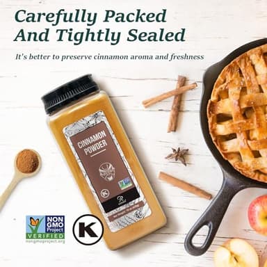 Soeos Cinnamon Powder, 15 oz (425g), Cinnamon Seasoning Spice for Coffee, Baking, Cooking and Beverages - Image 4