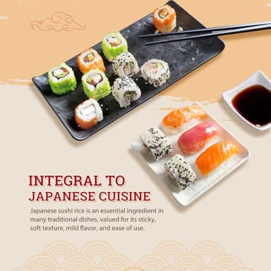 52USA Sushi Rice 2 Pound (Pack of 3), Premium Short Grain Rice 96 Ounce (2721g), Gluten-Free, Vegan, White Sticky Rice for Sushi and Japanese Food - Image 7