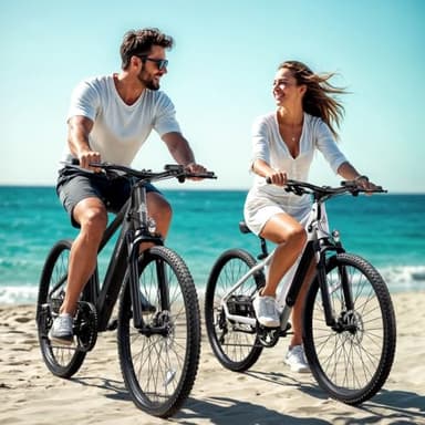 TST Electric Bike for Adults - 23MPH Lightweight Ebike, with Peak 750W Brushless Motor, 36V 300Wh Removable Built-in Battery Bike, Range Up to 50Miles, 26" Tire Step Over Electric Bike for Commuter - Image 7