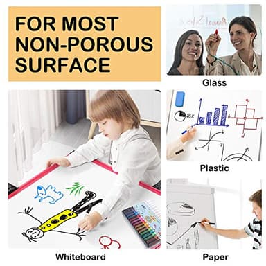 Shuttle Art Dry Erase Markers, 15 Colors Magnetic Whiteboard Markers with Erase,Fine Point Perfect For Writing on Whiteboards, Dry-Erase Boards,Mirrors for School Office Home - Image 5