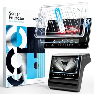 Wigoo Tesla New Model Y Juniper & Model 3 Highland Screen Protector Matte [No Glare & Fingerprint] Model 3 (2024~2026)/New Model Y Juniper Accessories, Tempered Glass Protector with Alignment Kit - Image 1