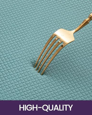 DEXI Kitchen Floor Mats Cushioned Anti Fatigue, 17x95, Long Standing Runner Rug Waterproof, Comfort Memory Foam Padded for Front Sink Laundry, Turquoise - Image 7